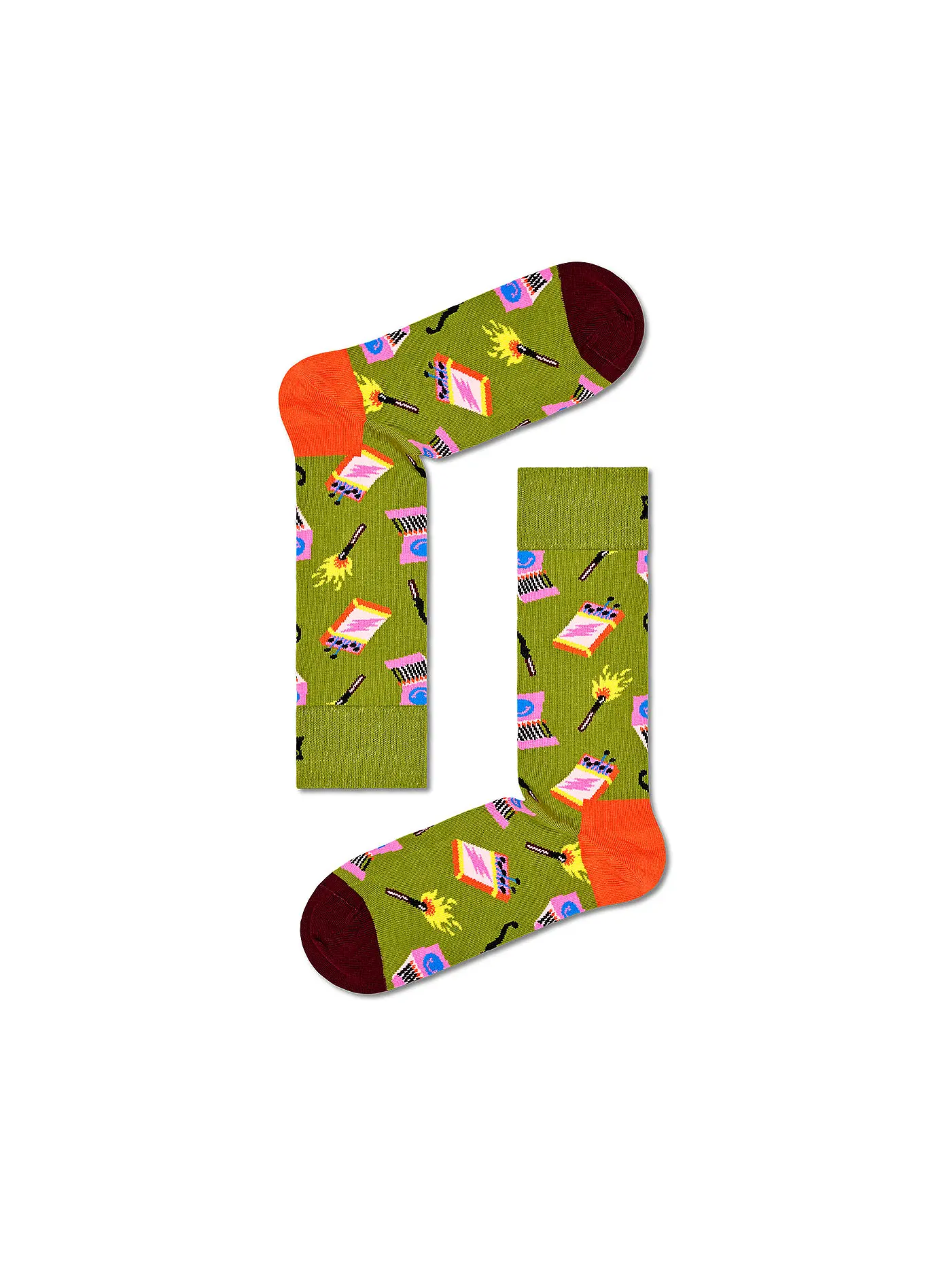 HAPPY SOCKS | Damen Socken 36-40 HAPPY CAMPER 3-er Pkg dark green | 